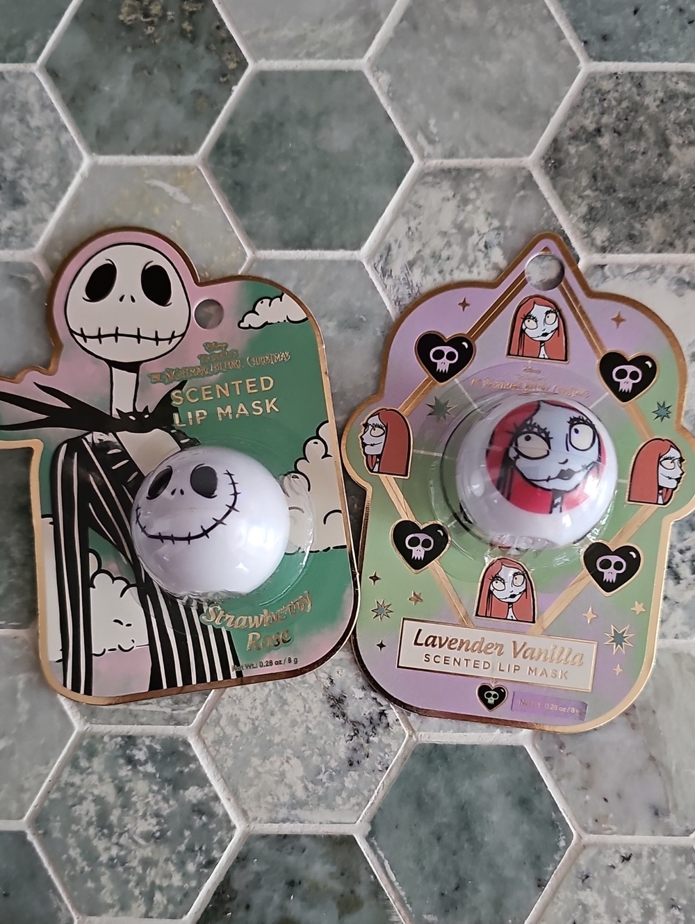Disney The Nightmare Before Christmas Lip Balm Set Jack And Sally.